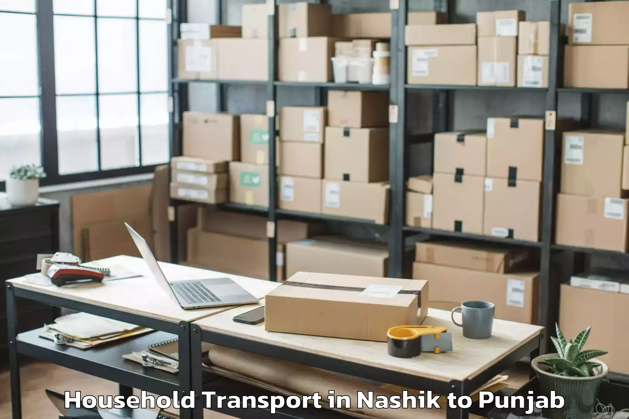 Reliable Nashik to Khamanon Kalan Household Transport